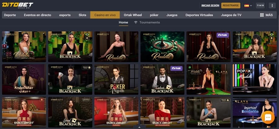 Casino en vivo de DitoBet