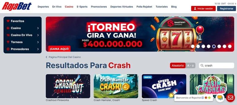 Juegos Crash en RojaBet